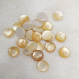 10PCS Mother Of Pearl Cabochons Round Shape 8MM 10MM 12MM Shell
