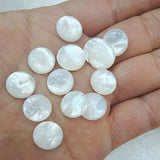 10PCS Mother Of Pearl Cabochons Round Shape 8MM 10MM 12MM Shell