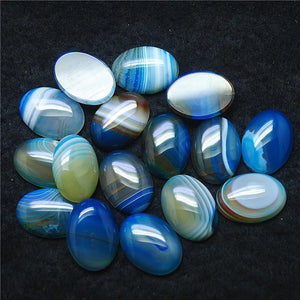 10PCS Oval Agate Cabochons 18x25MM No Hole Hot Selling Items