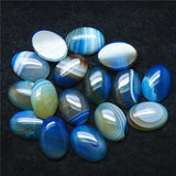 10PCS Oval Agate Cabochons 18x25MM No Hole Hot Selling Items