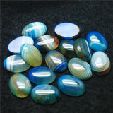 10PCS Oval Agate Cabochons 18x25MM No Hole Hot Selling Items