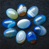 10PCS Oval Agate Cabochons 18x25MM No Hole Hot Selling Items