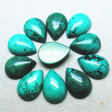 10PCS Turquoise Stone Cabochons Teardrops 18X25MM DIY Jewelry Components