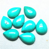 10PCS Turquoise Stone Cabochons 18X25MM Teardrop Shape for DIY Jewelry