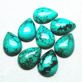 10PCS Turquoise Stone Cabochons Teardrops 18X25MM DIY Jewelry Components