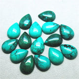 10PCS Turquoise Stone Cabochons Teardrops 18X25MM DIY Jewelry Components