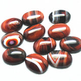10PCS Carnelian Stone Cabochons 18X25MM OVAL SHAPE DIY Jewelry Parts