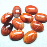10PCS Carnelian Stone Cabochons 18X25MM OVAL SHAPE DIY Jewelry Parts
