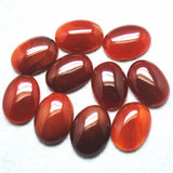 10PCS Carnelian Stone Cabochons 18X25MM OVAL SHAPE DIY Jewelry Parts