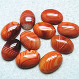 10PCS Carnelian Stone Cabochons 18X25MM OVAL SHAPE DIY Jewelry Parts