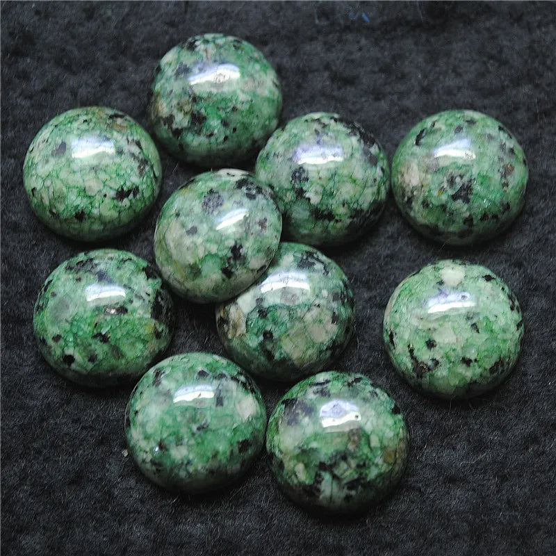 10PCS African Turquoise Cabochons 3-16MM Round Shape DIY Beads