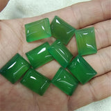 10PCS Purple Jade Cabochons 13X18MM Rectangle Shape DIY Jewelry Accessories