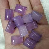 10PCS Purple Jade Cabochons 13X18MM No Hole DIY Jewelry Accessories