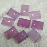 10PCS Purple Jade Cabochons 13X18MM No Hole DIY Jewelry Accessories