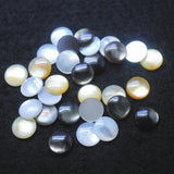 10PCS Saltwater Shell Cabochons Sea Mother Of Pearl Cabs Round 10MM