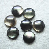 10PCS Saltwater Shell Cabochons Sea Mother Of Pearl Cabs Round 10MM