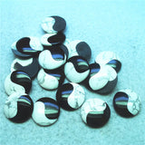 10PCS Tai Chi Stone Cabochons No Hole 22MM Round Shape DIY Jewelry