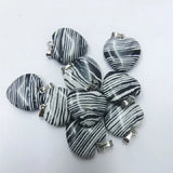 10PCS Heart Shape Stone Pendants for Women Bracelet Making