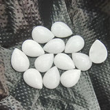 10PCS Nature Jade Stone Cabochons Tear Drops Waters 10X14MM 18X25MM DIY Beads