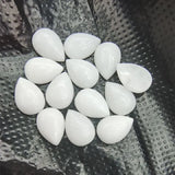 10PCS Nature Jade Stone Cabochons Tear Drops Waters 10X14MM 18X25MM DIY Beads