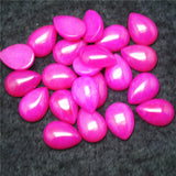 10PCS Nature Jade Stone Cabochons Tear Drops Waters 10X14MM 18X25MM DIY Beads