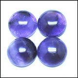 10PCS Amethyst Cabochons Round CABS Semi Precious Stone Jewelry Making