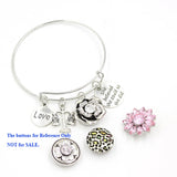 10PCS Snap Jewelry Charms Scales of Justice Bracelet Gift