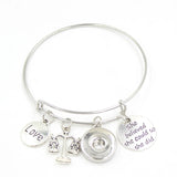 10PCS Snap Jewelry Charms Scales of Justice Bracelet Gift