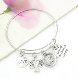 10PCS Snap Jewelry Charms Scales of Justice Bracelet Gift