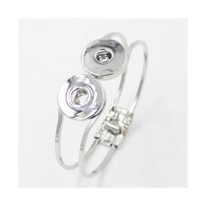 10PCS Adjustable Open Cuff Bracelet Bangle for Women Snap Jewelry