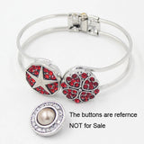 10PCS Adjustable Open Cuff Bracelet Bangle for Women Snap Jewelry