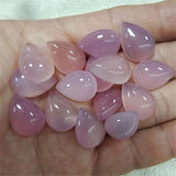 10PCS Nature Purple Jade Cabochons Teardrops 10x14MM12X16MM 13X18MM