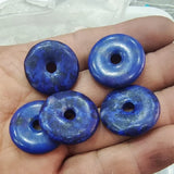 10PCS Howlite Donuts Shape Top Pendants 23mm Charms Women Necklace Making
