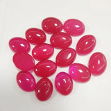 10PCS Red Jade Stone Cabochons 10X14MM 12X16MM Oval Shape Jewelry Findings