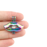 10PCS Lips Pearl Cage Locket Aromatherapy Diffuser Pendant For Gift Necklace