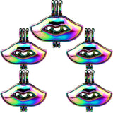10PCS Lips Pearl Cage Locket Aromatherapy Diffuser Pendant For Gift Necklace