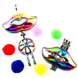 10PCS Lips Pearl Cage Locket Aromatherapy Diffuser Pendant For Gift Necklace