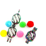 10PCS Spiral Pearl Cage Locket Aromatherapy Diffuser Pendant