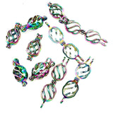 10PCS Spiral Pearl Cage Locket Aromatherapy Diffuser Pendant