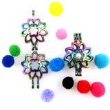 Sunflower Pearl Cage Aromatherapy Diffuser Pendant for Gift Necklace Keychain