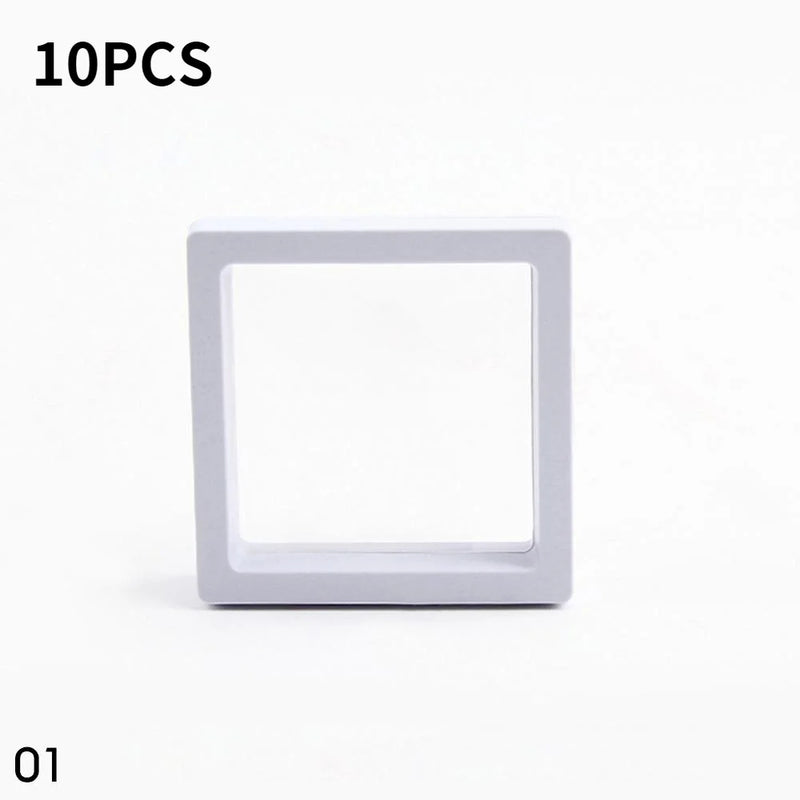 10PCS Transparent PE Film Jewelry Storage Box Cosmetics Storage