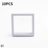 10PCS Transparent PE Film Jewelry Storage Box Cosmetics Storage