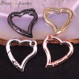 10PCS DIY Heart Lobster Clasps for Jewelry Making