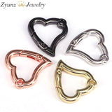 10PCS DIY Heart Lobster Clasps for Jewelry Making