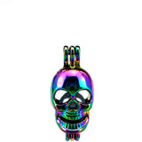 10PCS Skull Pearl Cage Locket Aromatherapy Pendant Jewelry Making