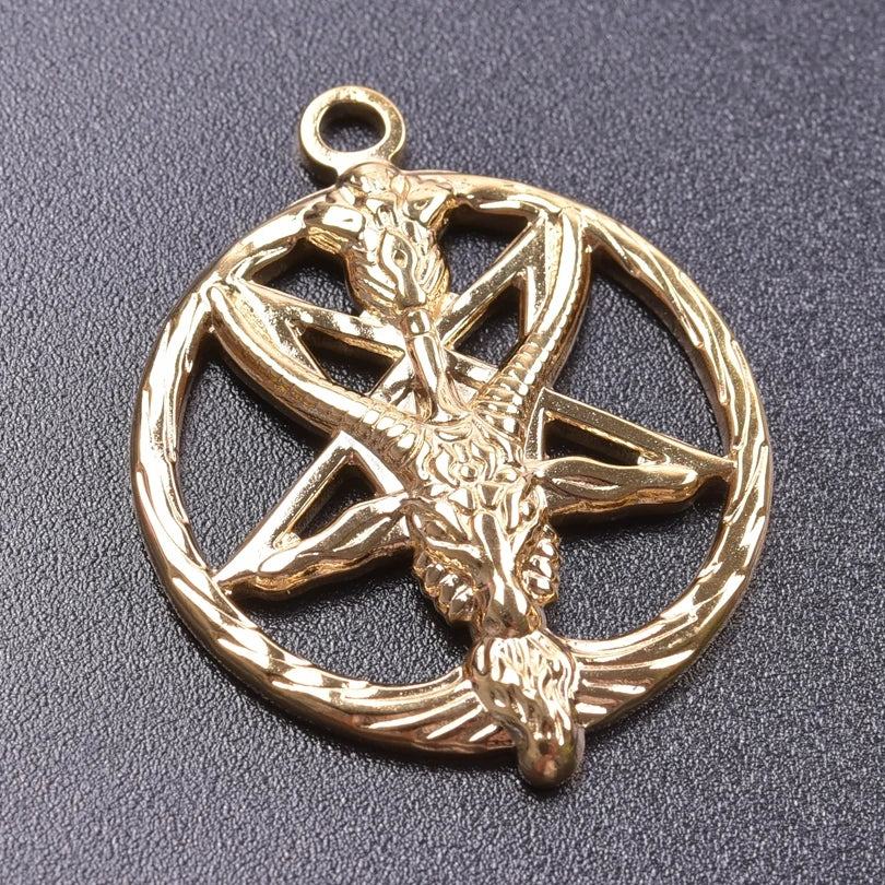 10PCS Stainless Steel Moon Charm for DIY Necklace Earrings Pendants