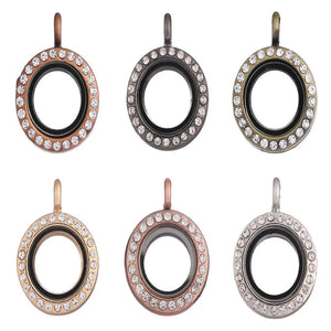10PCS Living Memory Floating Locket Pendant Charms DIY Jewelry Making