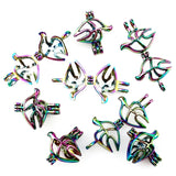 10PCS Bird Pearl Cage Locket Aromatherapy Diffuser Charms Pendant