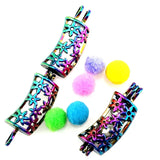 10PCS Flower Pearl Cage Locket Aromatherapy Diffuser Pendant Accessory
