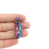 10PCS Flower Pearl Cage Locket Aromatherapy Diffuser Pendant Accessory